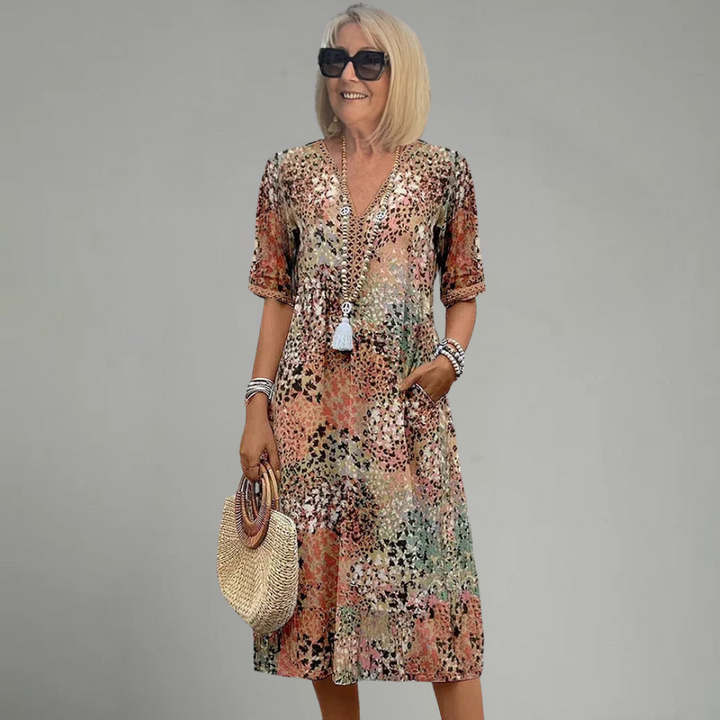 Harper - Vibrant Mid Length Dress