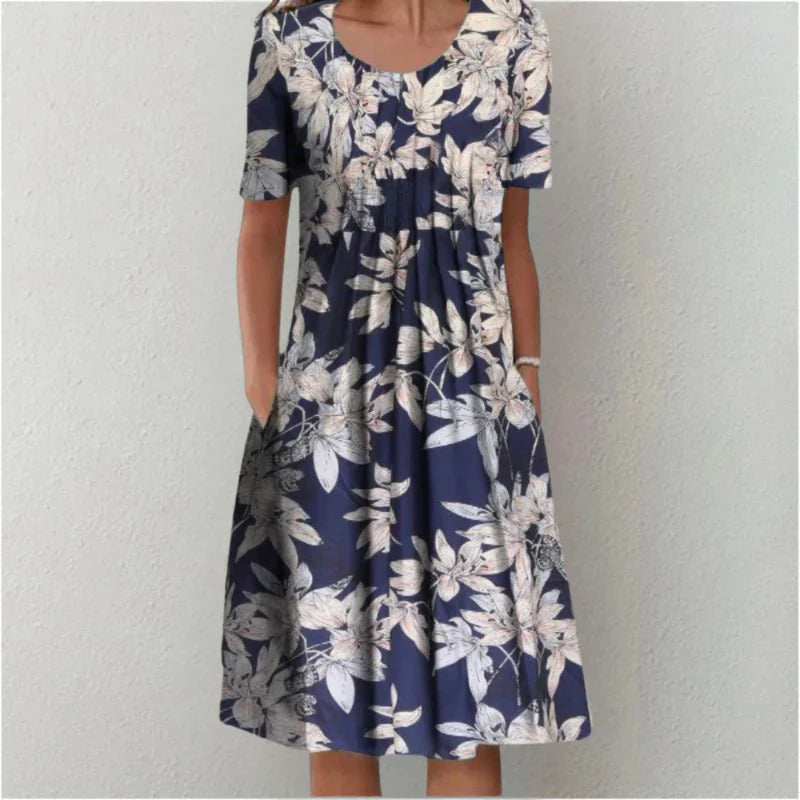 Sofia™ | Stylish and Casual Floral Dress with Pockets