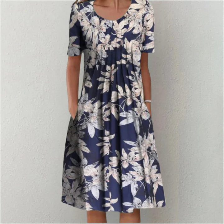 Sofia™ | Stylish and Casual Floral Dress with Pockets