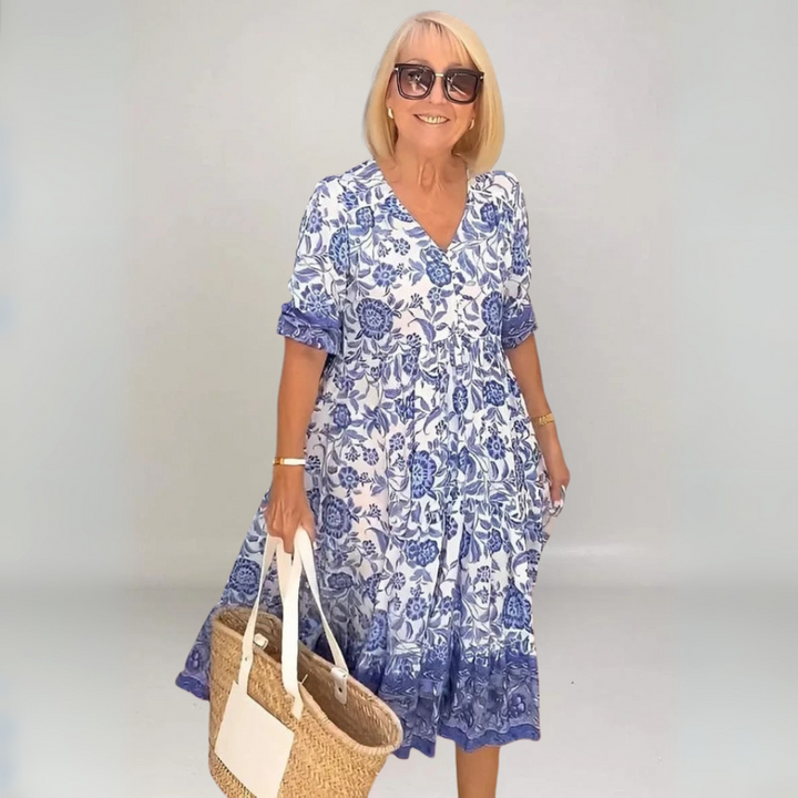 Sylvie | Graceful Flowy Midi Dress