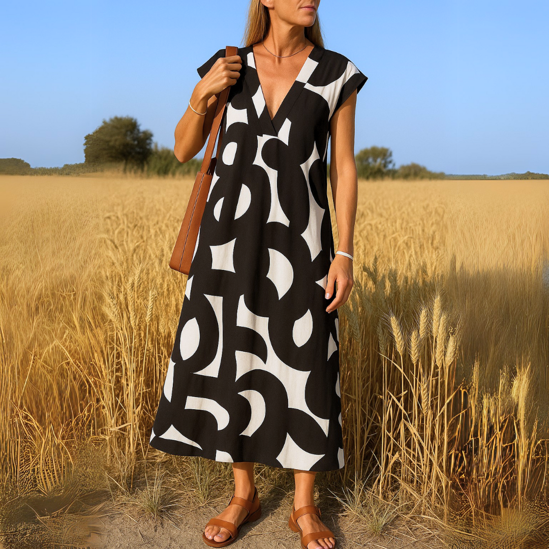 Grace | Elegant V-Neck Maxi Dress