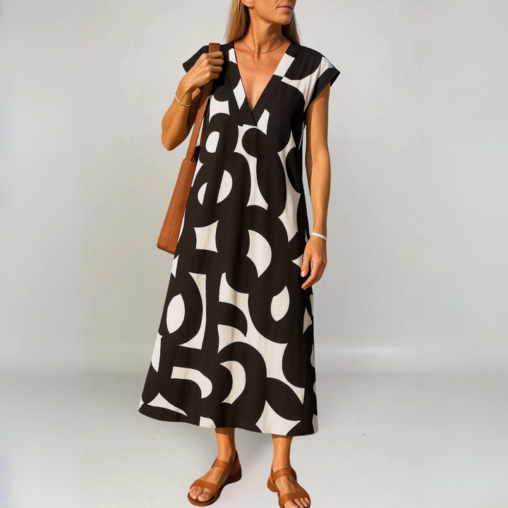 Grace | Elegant V-Neck Maxi Dress