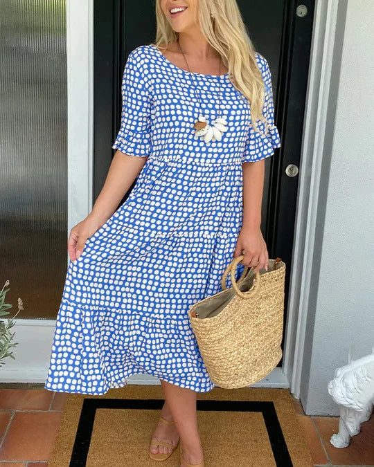 Elsie | Vintage-Inspired Polka Dot Midi Dress