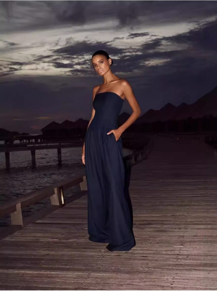 Renata | Elegant Strapless Jumpsuit