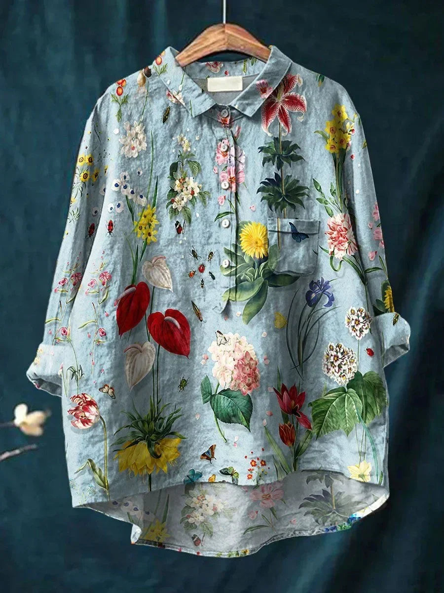 Thea™ | Loose Floral Shirt