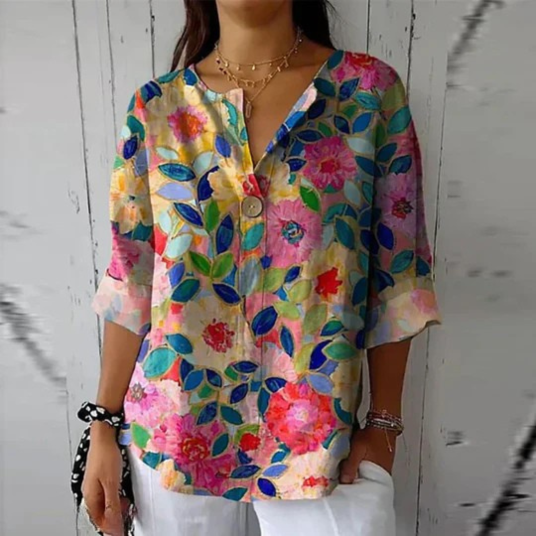 Emilie™ | Elegant Floral Blouse