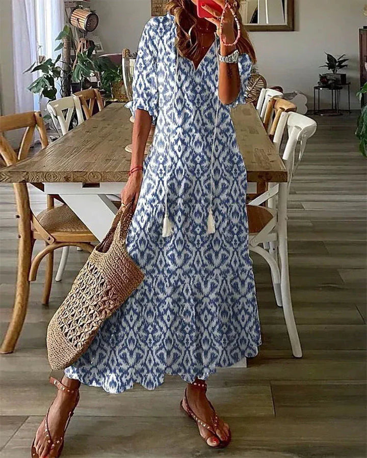 Ava – Elegant Boho Dress with Tummy Coverage