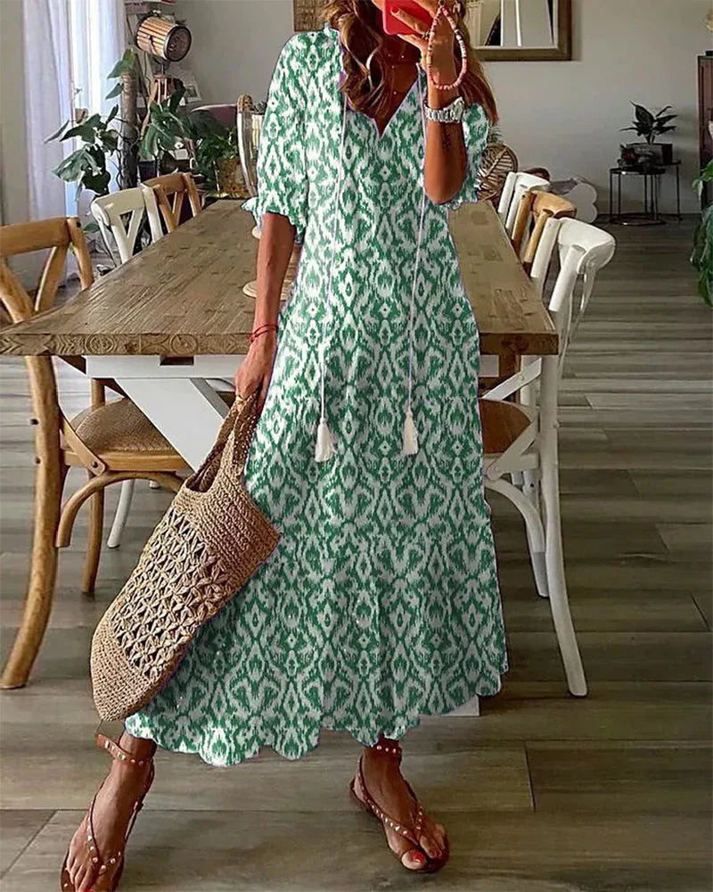 Ava – Elegant Boho Dress with Tummy Coverage