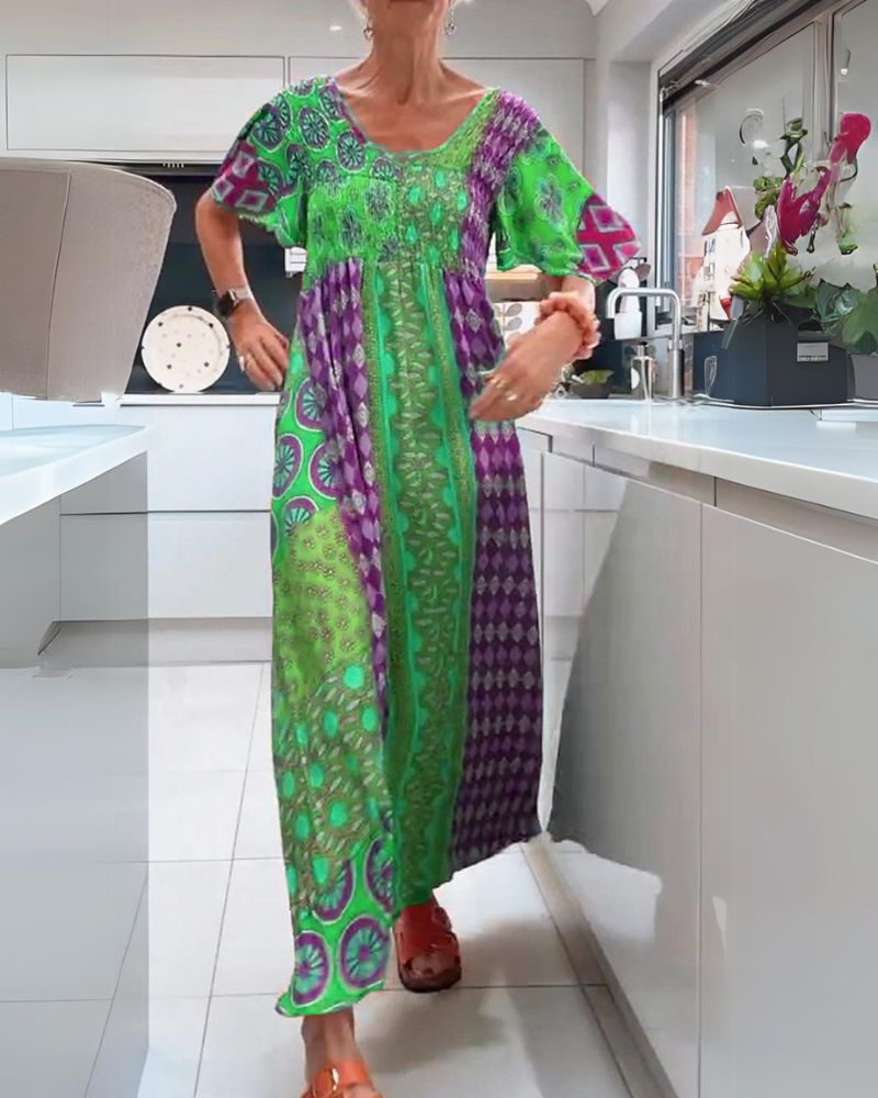 Isola | Timeless Bohemian Dress in Colourful Design