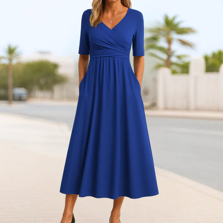 Monique | Short-Sleeve Wrap Dress