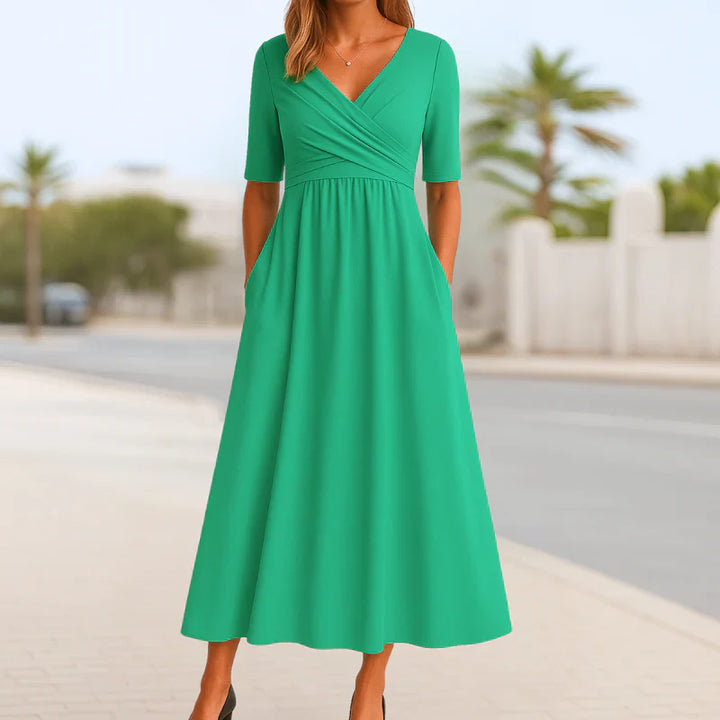 Monique | Short-Sleeve Wrap Dress