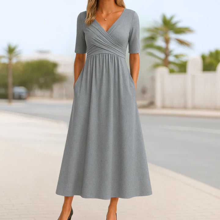 Monique | Short-Sleeve Wrap Dress