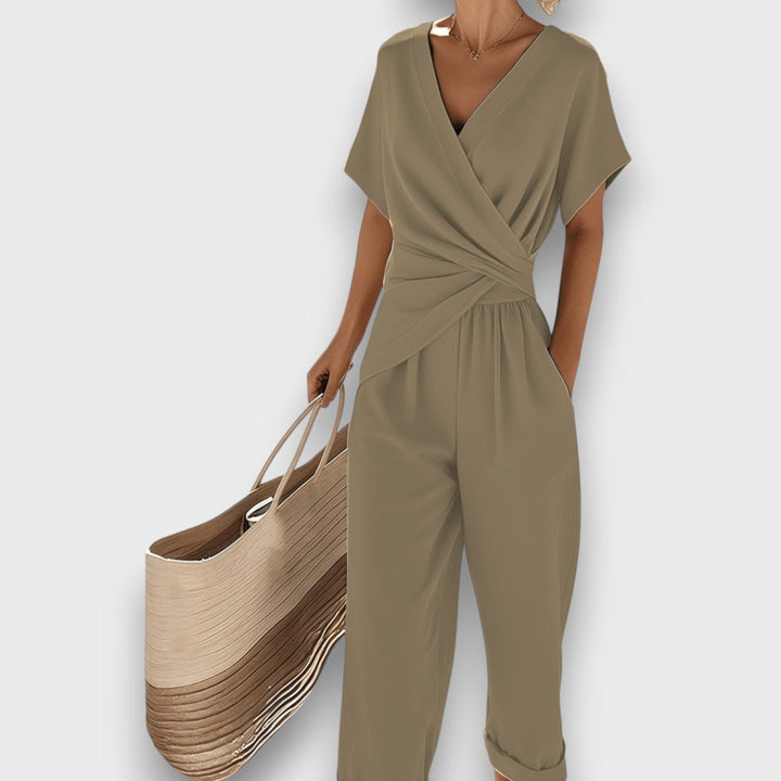 Marcelline | Elegant wrap-style jumpsuit