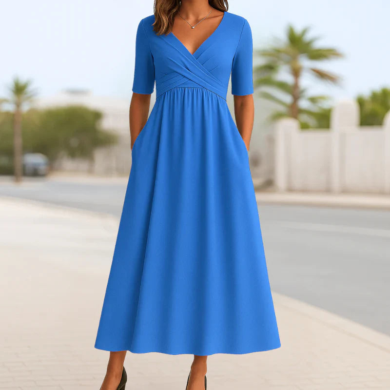 Monique | Short-Sleeve Wrap Dress