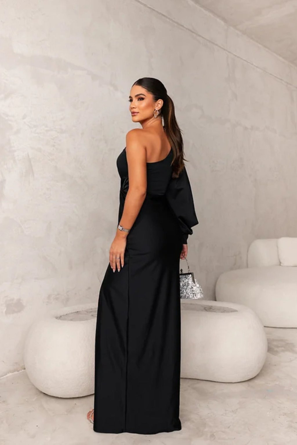 Camila | Satin One-Shoulder Dress