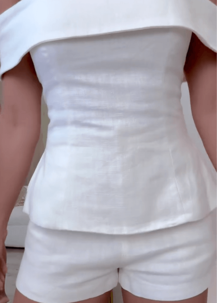 Cotton and Linen Two-piece Suit