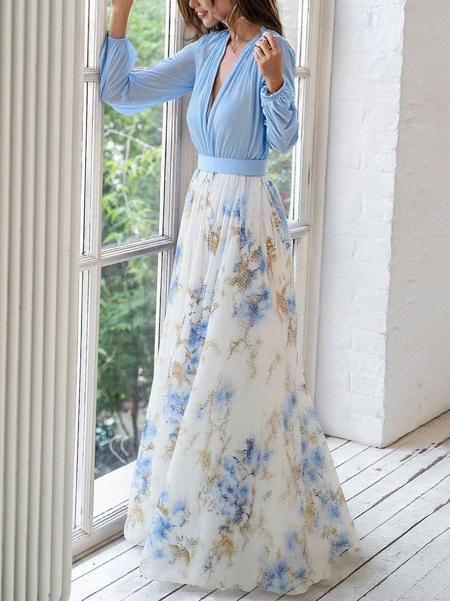 Elena™ – Dazzling Floral Print Maxi Dress
