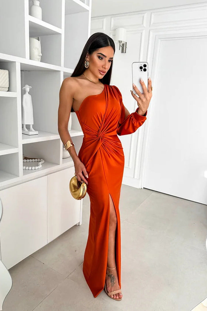 Camila | Satin One-Shoulder Dress