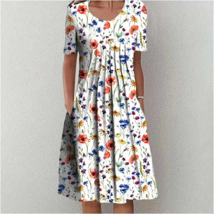 Amara - Classic Printed Dress