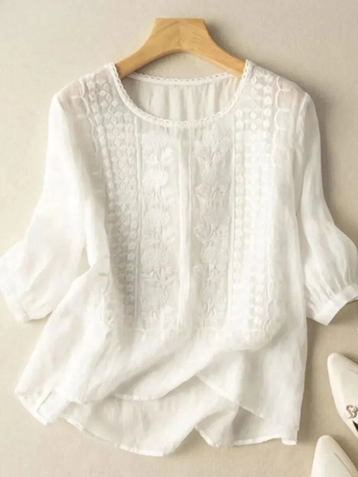 Violet™ - Embroidered Boho Blouse