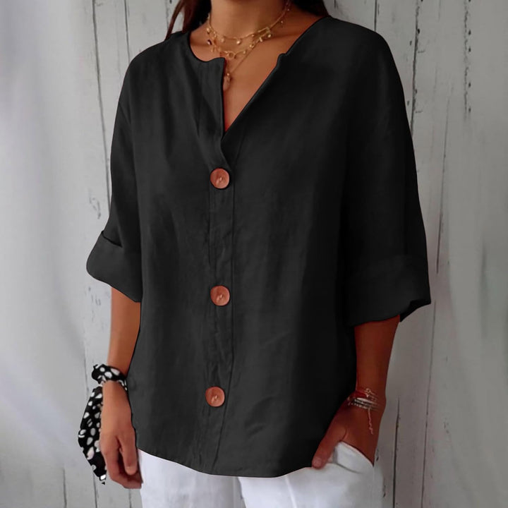 Clara™ Casual Linen Blouse