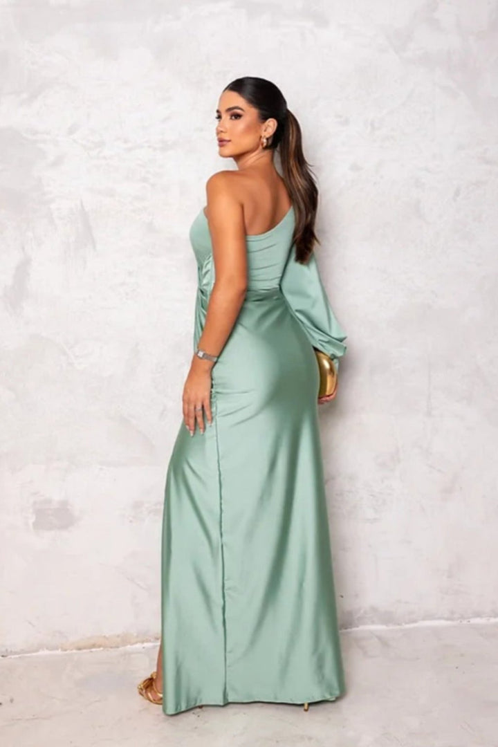 Camila | Satin One-Shoulder Dress