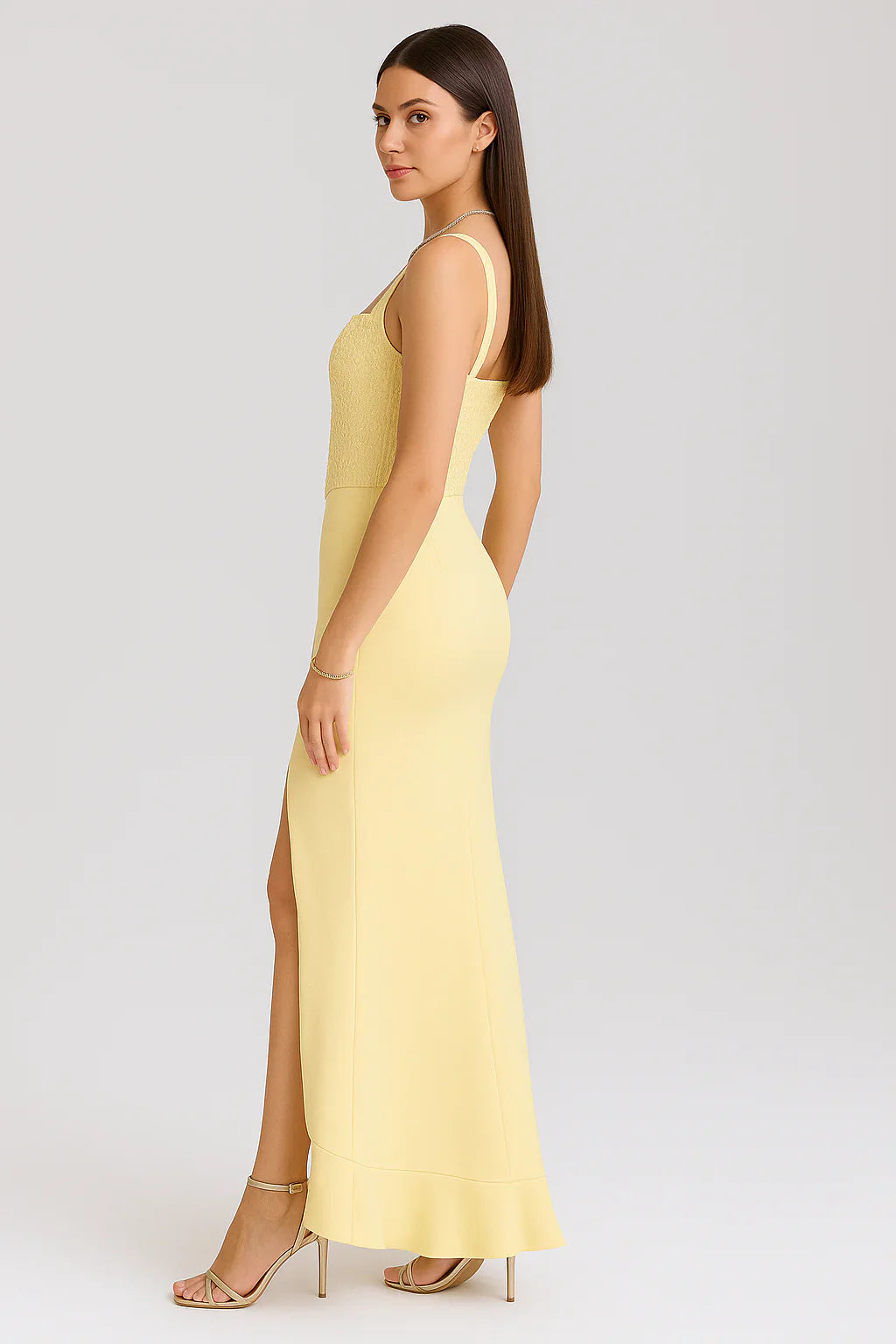 BELLA™ | Ruffled Satin Corset Dress