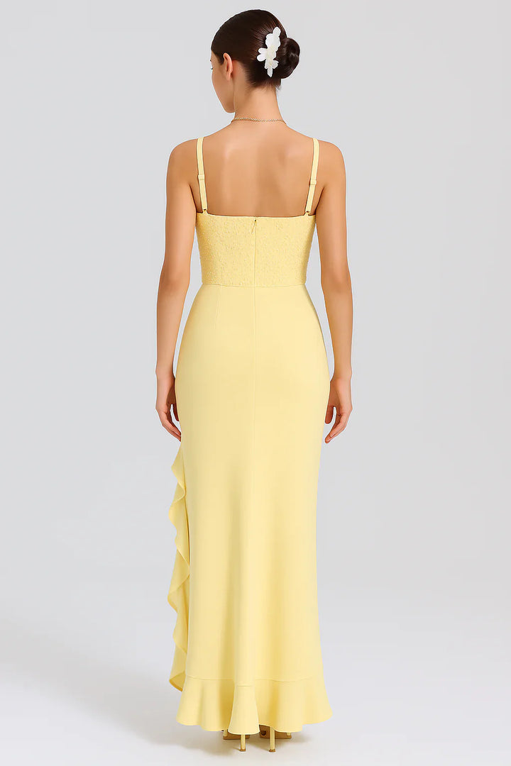 BELLA™ | Ruffled Satin Corset Dress