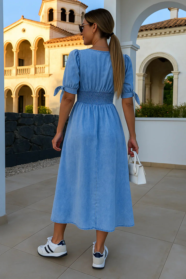Amelie – Shiny Denim Dress