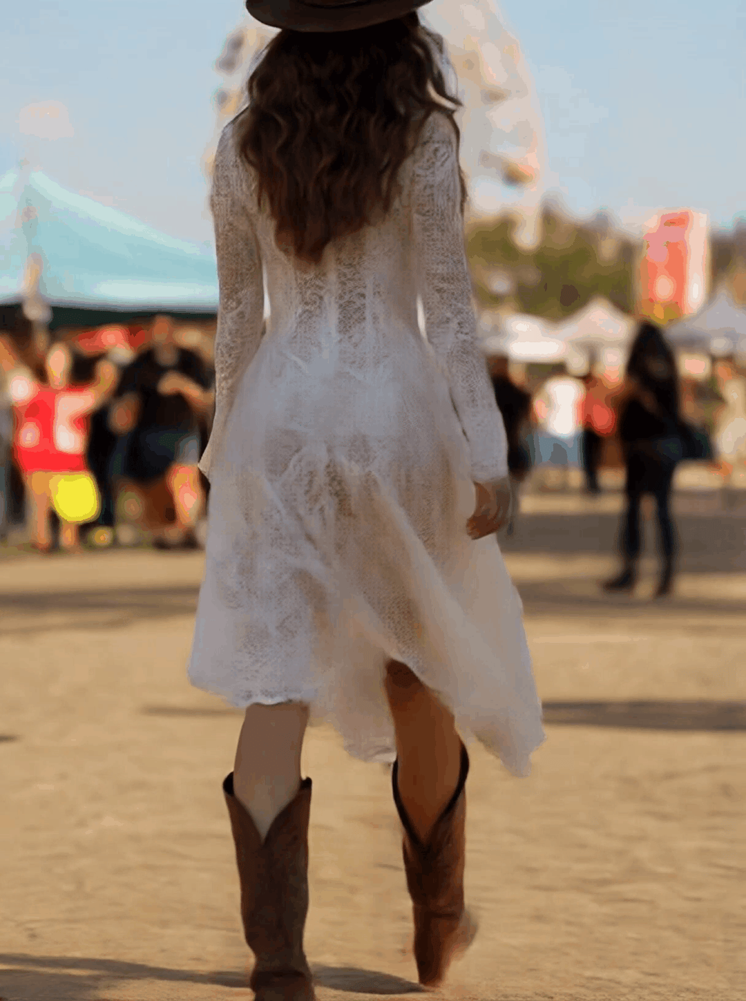 Ximena - White Lace Dress