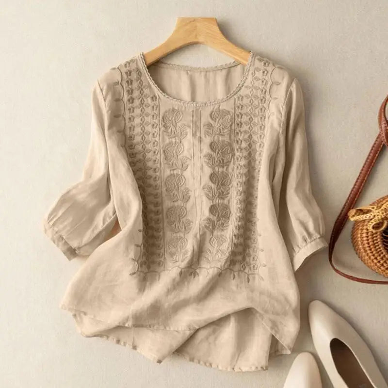 Violet™ - Embroidered Boho Blouse