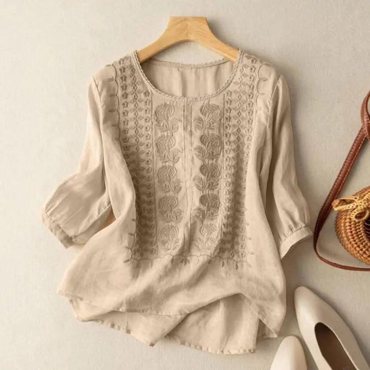 Violet™ - Embroidered Boho Blouse