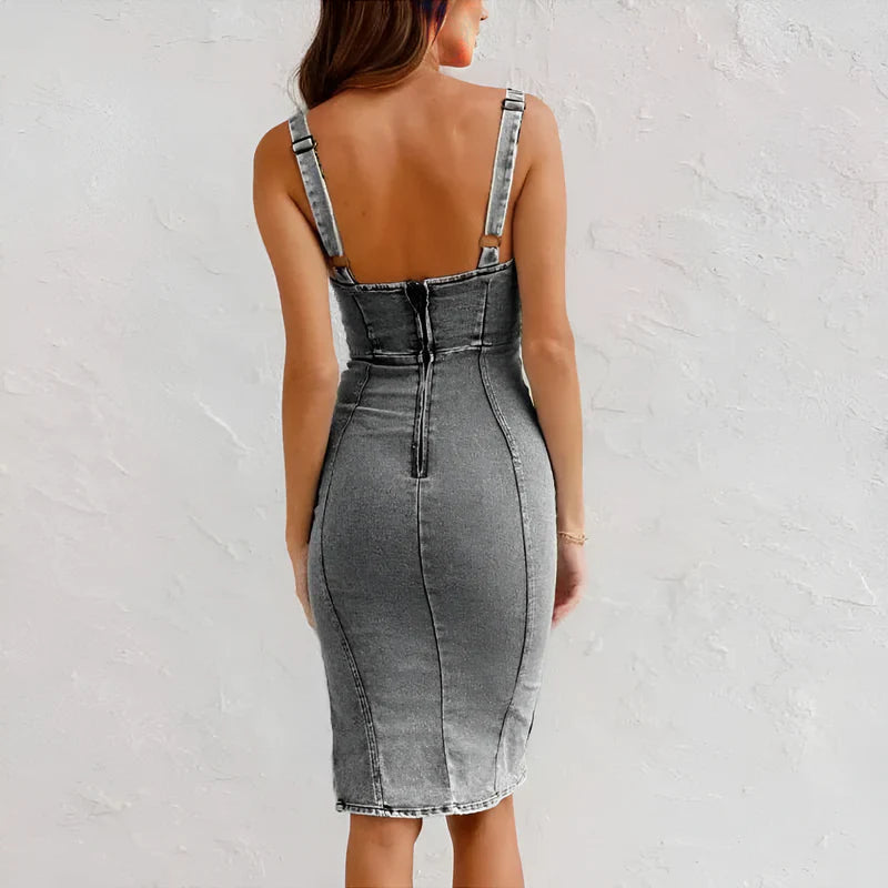 Aurélie | Elegant Denim Dress