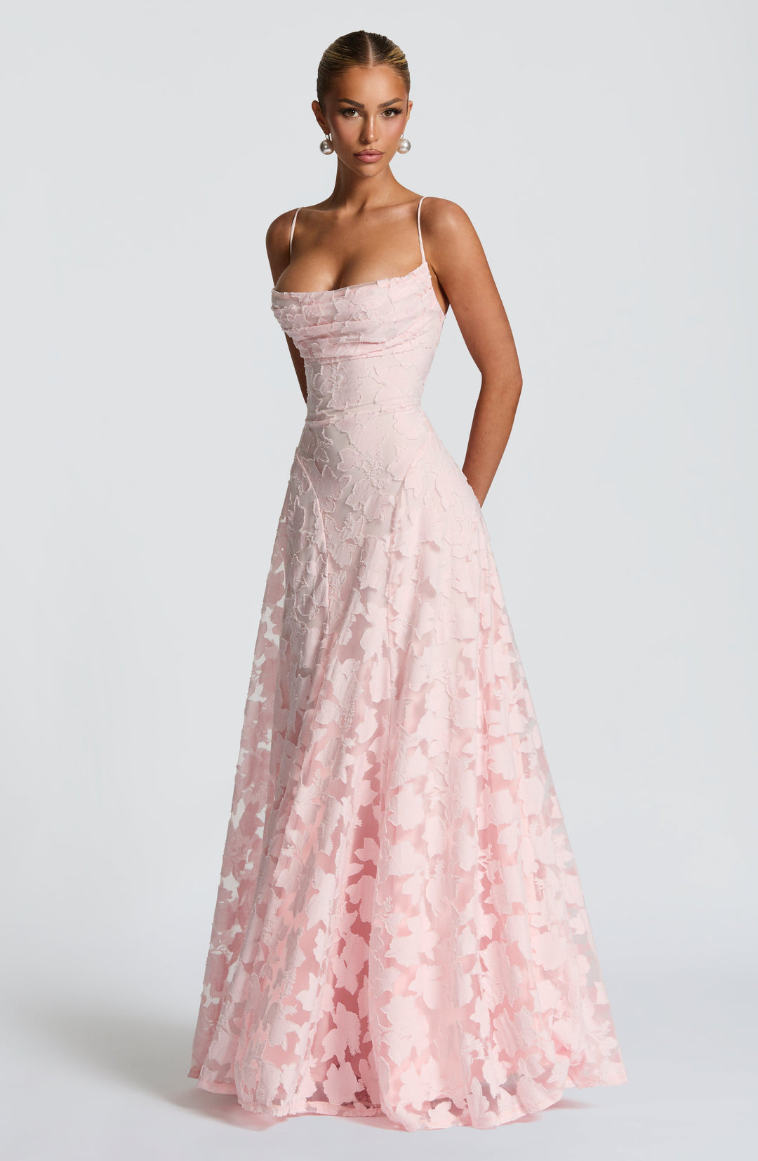 Valentine's Lace Maxi Corset Dress