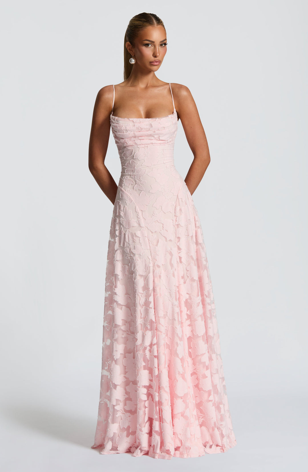 Valentine's Lace Maxi Corset Dress
