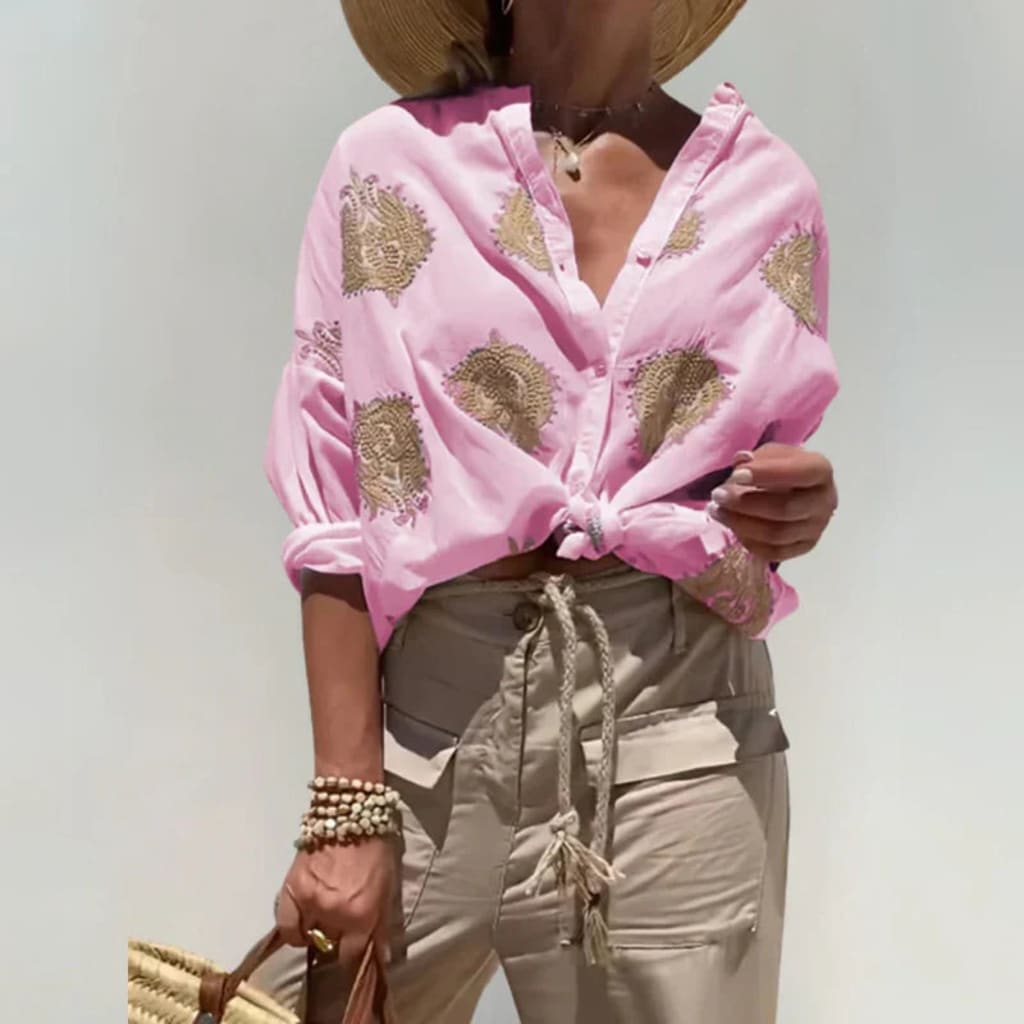 Isla Linen Blouse - Summer Favorite