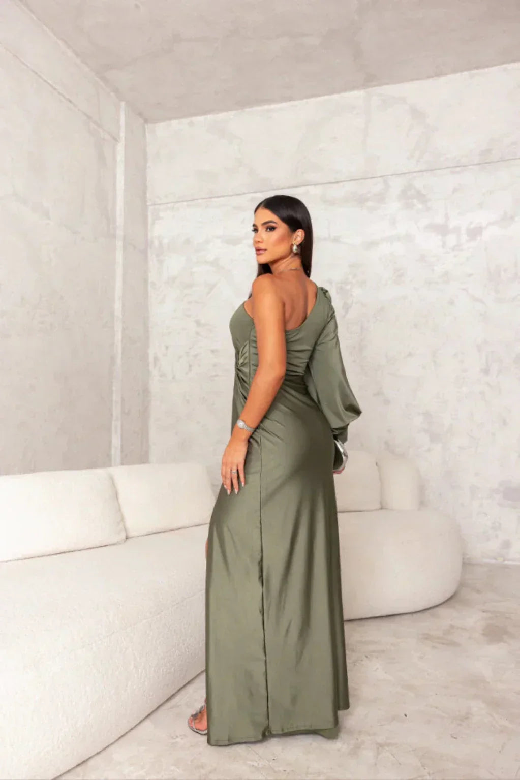 Camila | Satin One-Shoulder Dress