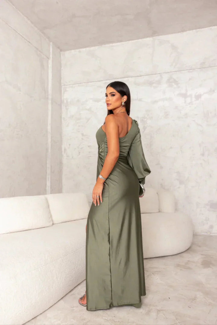 Camila | Satin One-Shoulder Dress