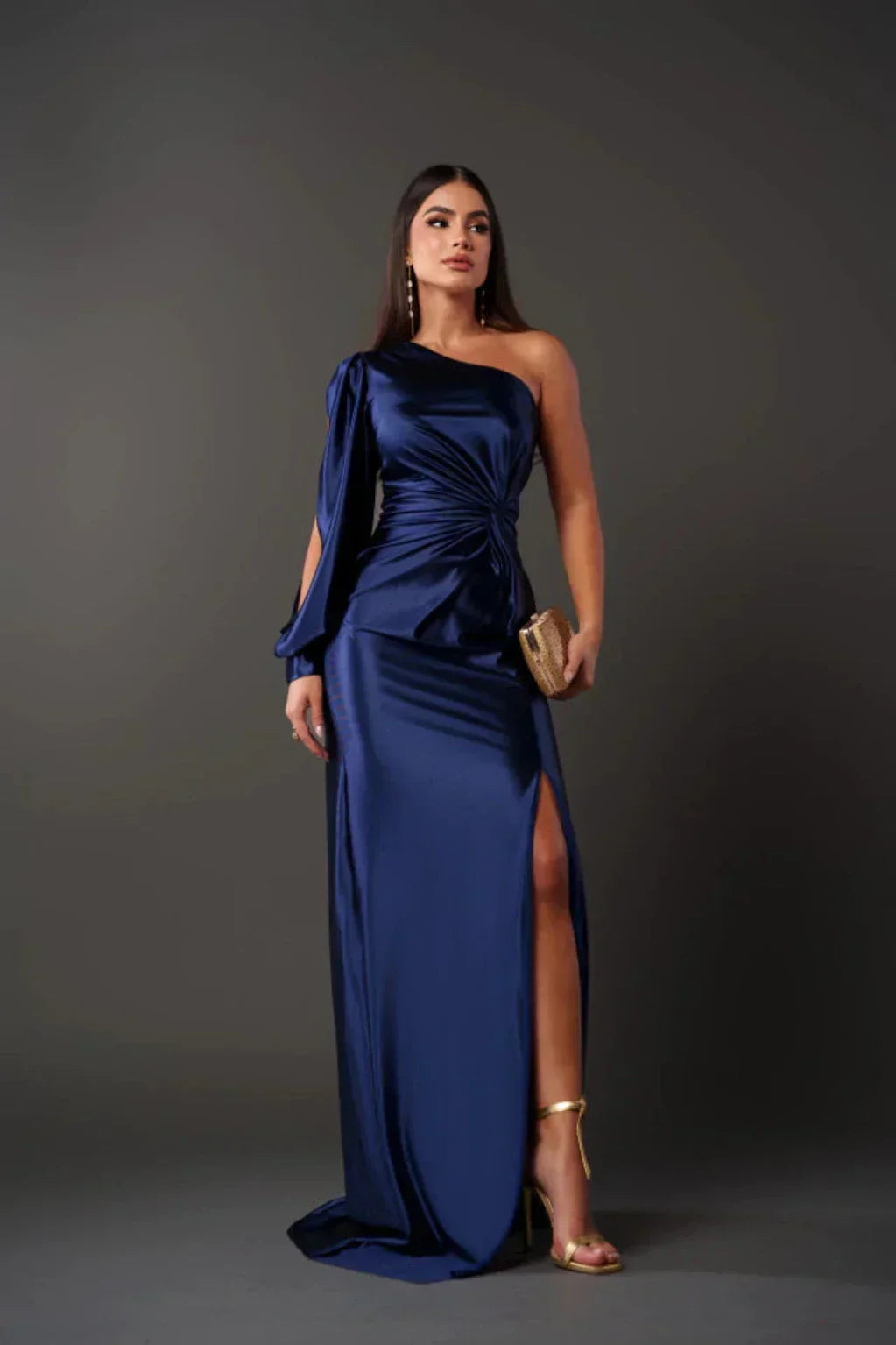 Camila | Satin One-Shoulder Dress
