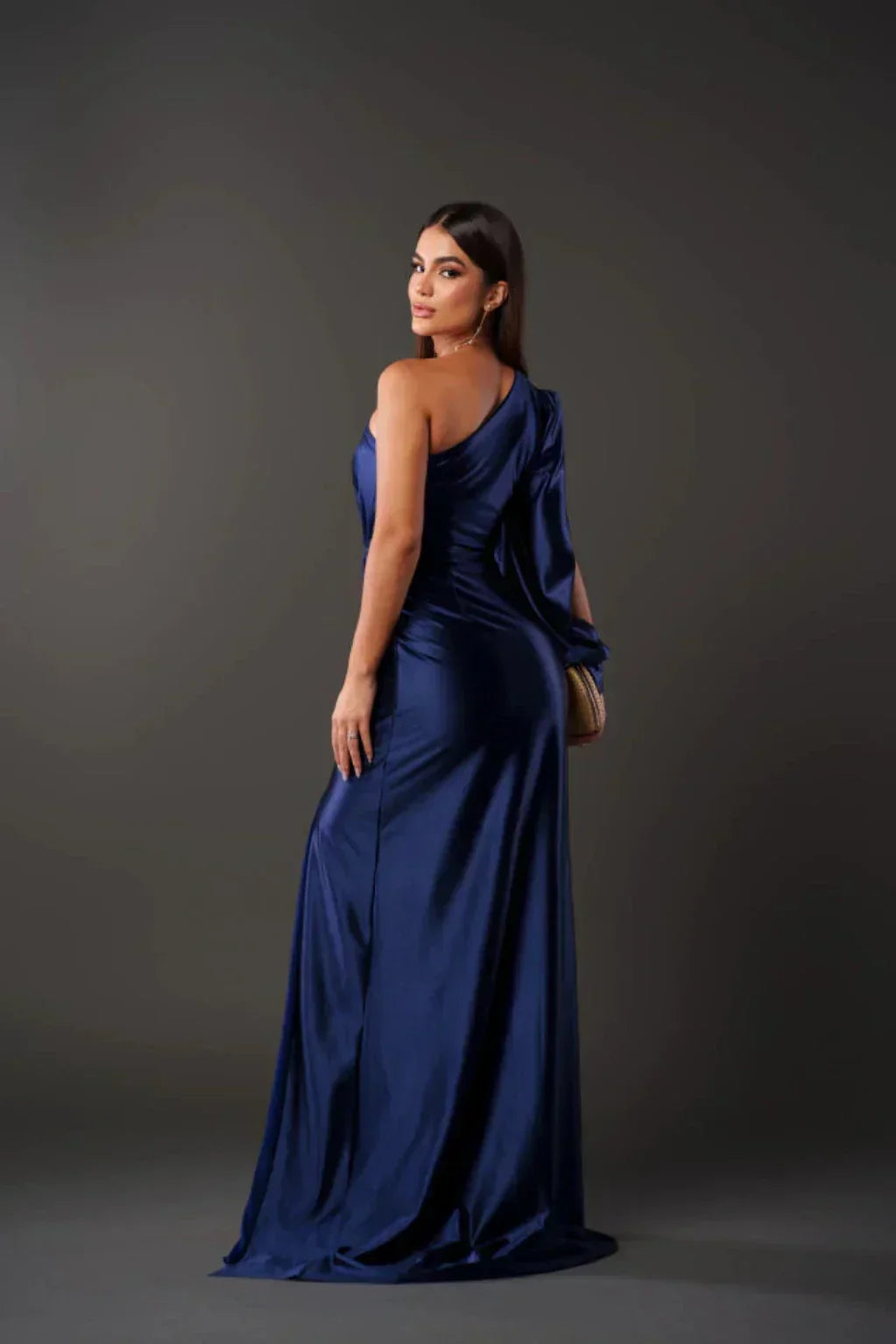 Camila | Satin One-Shoulder Dress
