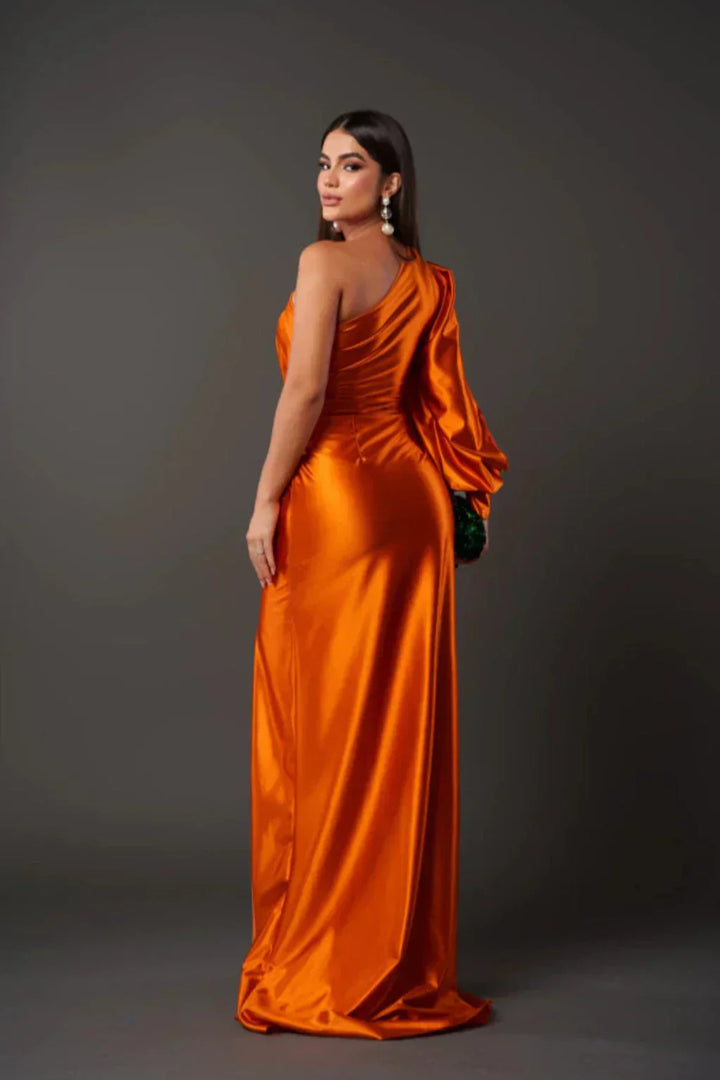 Camila | Satin One-Shoulder Dress