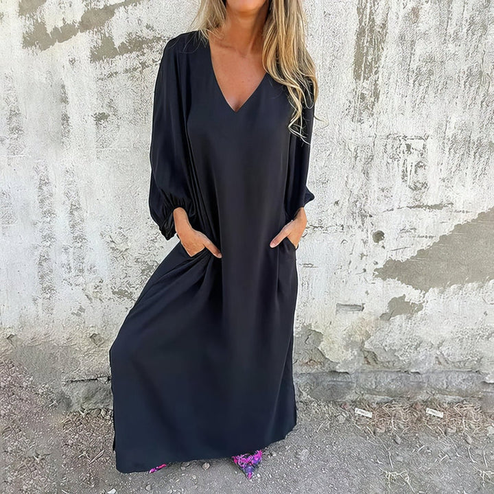 Sophie - Long Boho Dress with Pockets