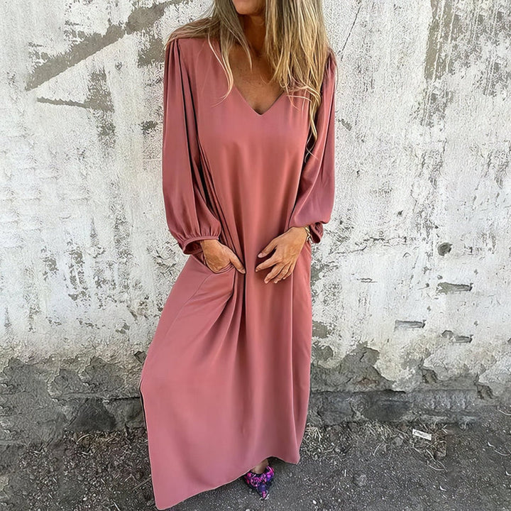 Sophie - Long Boho Dress with Pockets