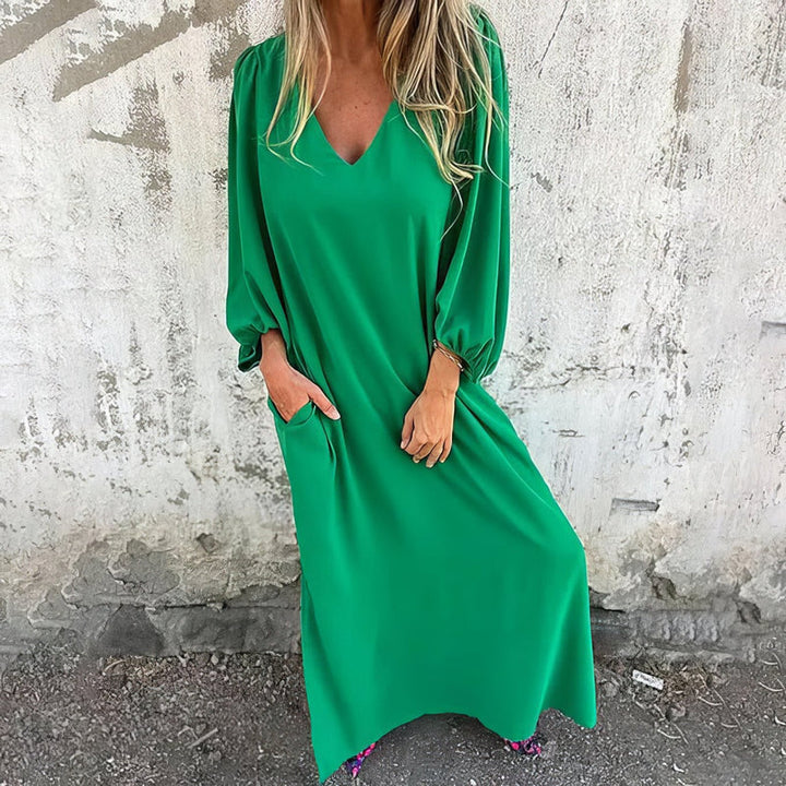 Sophie - Long Boho Dress with Pockets