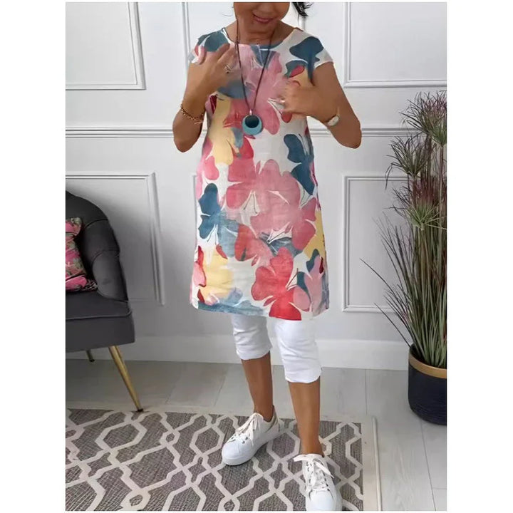 Anita™ | Elegant Butterfly Print Shirt Dress
