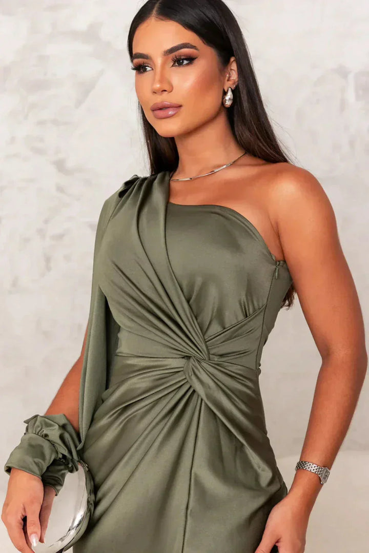Camila | Satin One-Shoulder Dress
