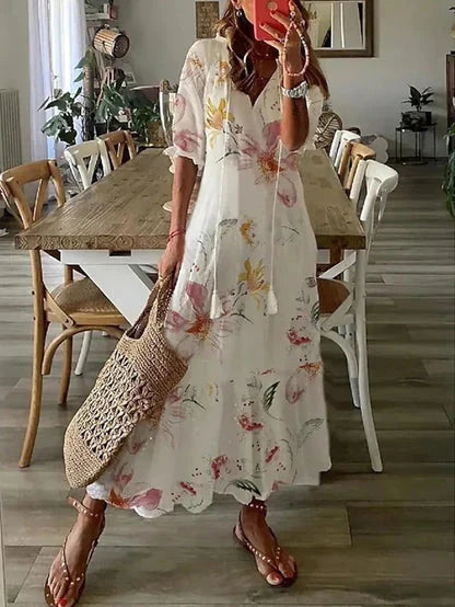 Ava – Elegant Boho Dress with Tummy Coverage
