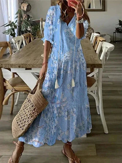 Ava – Elegant Boho Dress with Tummy Coverage