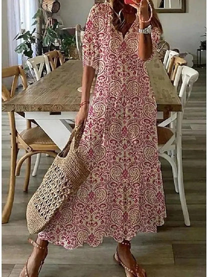 Ava – Elegant Boho Dress with Tummy Coverage